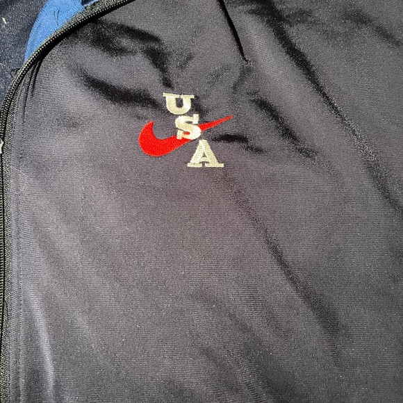 Nike USA Basketball Training Jacket Blue Youth XL 18-20 Vintage - Picture 10 of 16